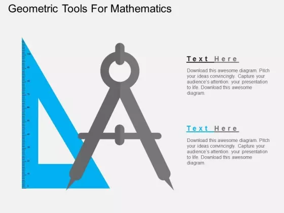 Geometric Tools For Mathematics Powerpoint Templates