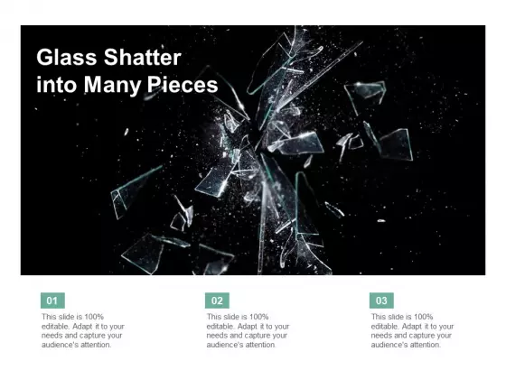 Glass Shatter Into Many Pieces Ppt PowerPoint Presentation Icon Themes
