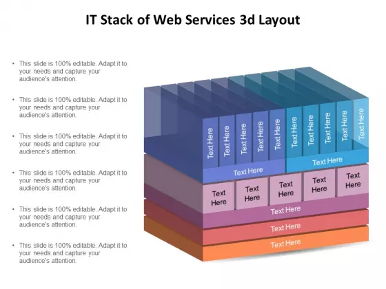 IT Stack Of Web Services 3D Layout Ppt PowerPoint Presentation Gallery Graphics Example PDF