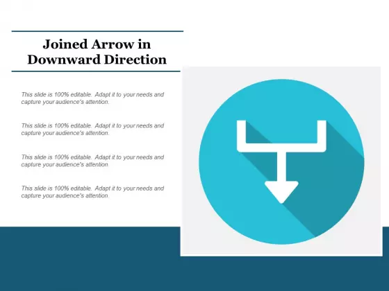 Joined Arrow In Downward Direction Ppt Powerpoint Presentation Professional Example Introduction