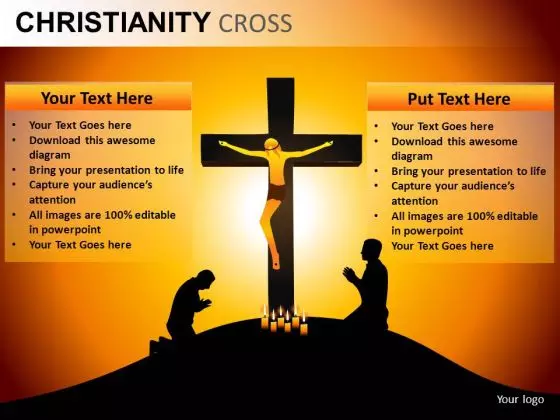 Jesus Crucifix Cross PowerPoint Slides And Ppt Diagram Templates