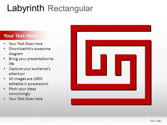 Journey Labyrinth Rectangular PowerPoint Slides And Ppt Diagram Templates