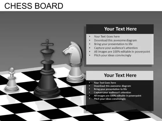 King Knight Pawn Chess PowerPoint Templates