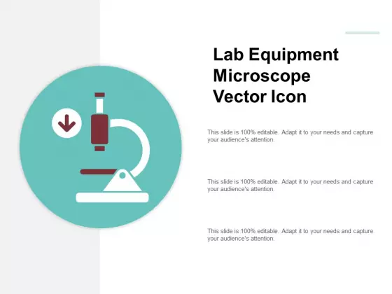 Lab Equipment Microscope Vector Icon Ppt PowerPoint Presentation Ideas Backgrounds