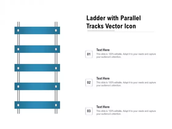 Ladder With Parallel Tracks Vector Icon Ppt PowerPoint Presentation File Example PDF