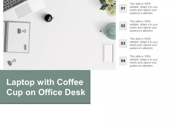 Laptop With Coffee Cup On Office Desk Ppt PowerPoint Presentation Ideas Example