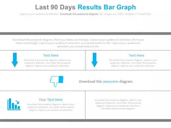 Last 90 Days Results Bar Graph Ppt Slides