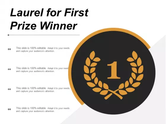 Laurel For First Prize Winner Ppt PowerPoint Presentation Infographics Graphic Tips