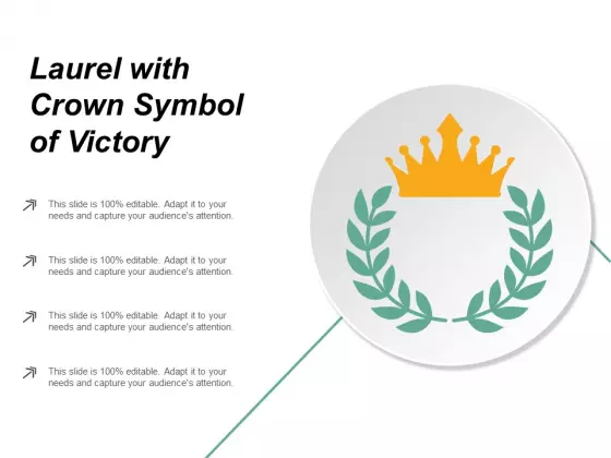 Laurel With Crown Symbol Of Victory Ppt PowerPoint Presentation Outline Graphic Tips