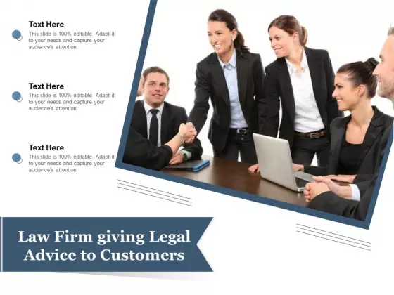 Law Firm Giving Legal Advice To Customers Ppt PowerPoint Presentation File Inspiration PDF