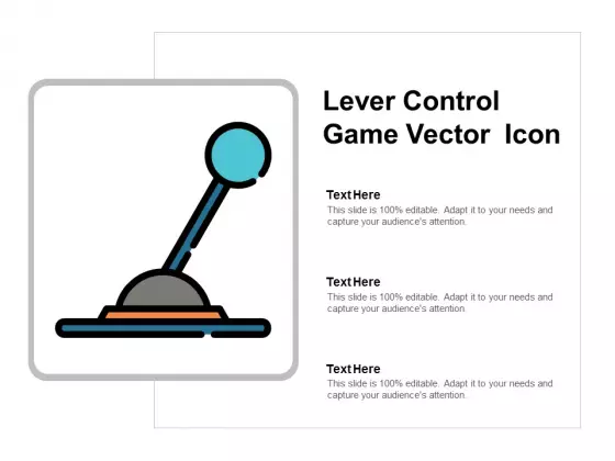 Lever Control Game Vector Icon Ppt PowerPoint Presentation Summary Background