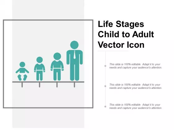 Life Stages Child To Adult Vector Icon Ppt PowerPoint Presentation Slides Picture