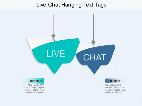 Live Chat Hanging Text Tags Ppt PowerPoint Presentation Slides Topics