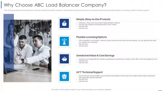 Load Balancing Technique Why Choose Abc Load Balancer Company Brochure PDF