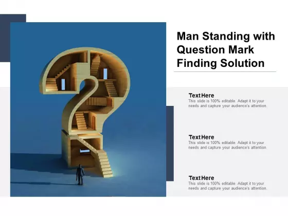 Man Standing With Question Mark Finding Solution Ppt PowerPoint Presentation Summary File Formats