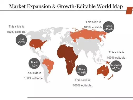 Market Expansion And Growth Editable World Map Ppt PowerPoint Presentation Portfolio Format Ideas