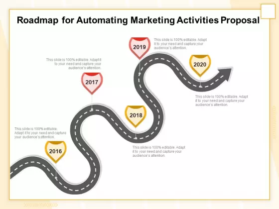 Marketing Automation Roadmap For Automating Marketing Activities Proposal Diagrams PDF