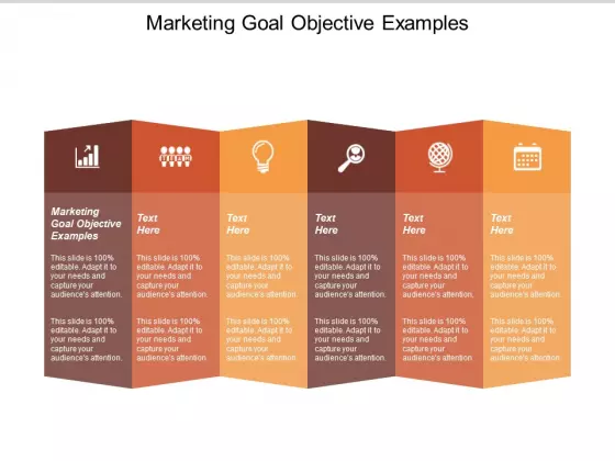 Marketing Goal Objective Examples Ppt PowerPoint Presentation Show Design Templates