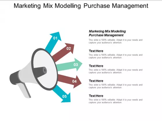 Marketing Mix Modelling Purchase Management Ppt PowerPoint Presentation Professional Slide Portrait Cpb