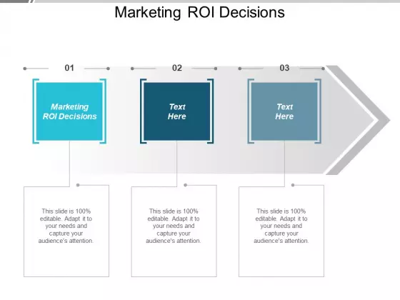 Marketing ROI Decisions Ppt PowerPoint Presentation Pictures Themes Cpb