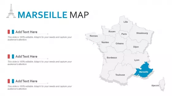 Marseille Map PowerPoint Presentation PPT Template PDF