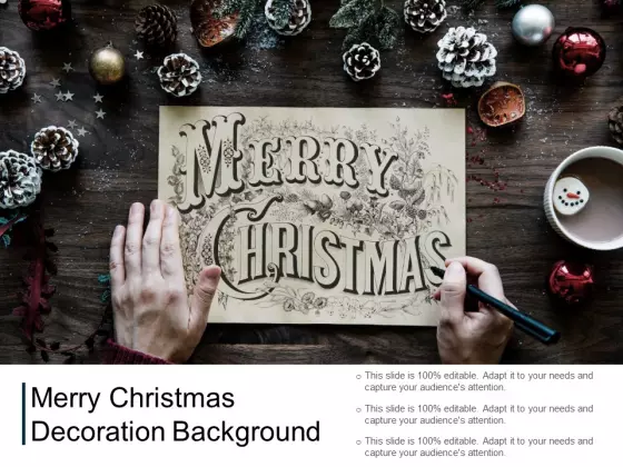 Merry Christmas Decoration Background Ppt PowerPoint Presentation Show Mockup