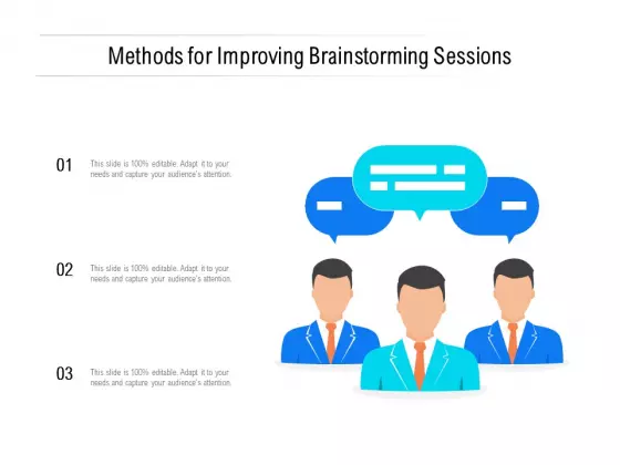 Methods For Improving Brainstorming Sessions Ppt PowerPoint Presentation File Example Introduction PDF