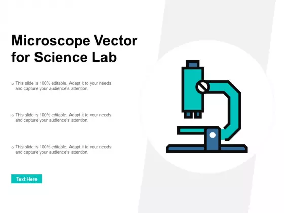 Microscope Vector For Science Lab Ppt PowerPoint Presentation Ideas Slide Download