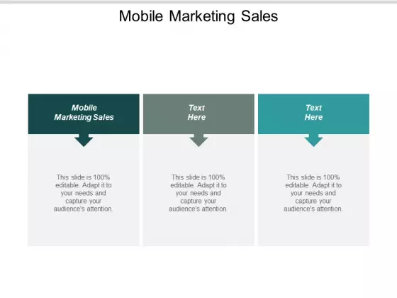 Mobile Marketing Sales Ppt PowerPoint Presentation Icon Diagrams Cpb