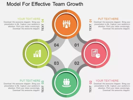 Model For Effective Team Growth Powerpoint Templates