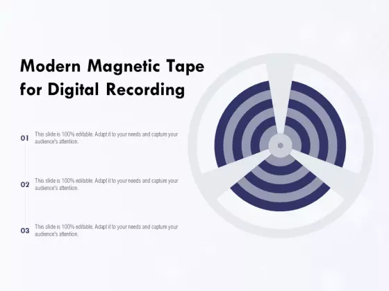 Modern Magnetic Tape For Digital Recording Ppt PowerPoint Presentation Pictures Images