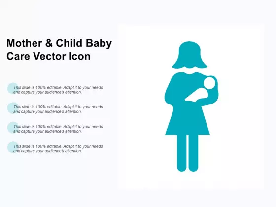 Mother And Child Baby Care Vector Icon Ppt PowerPoint Presentation Portfolio Inspiration