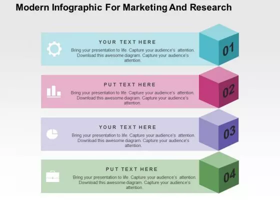 Modern Infographic For Marketing And Research PowerPoint Template
