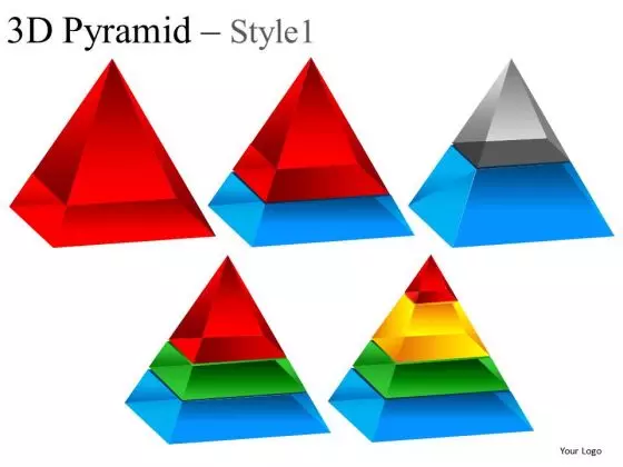 Multi Layer 3d Pyramid PowerPoint Slides And Ppt Diagrams Templates