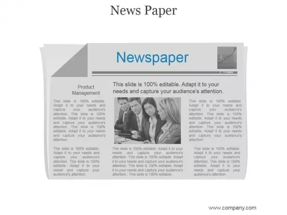 News Paper Ppt PowerPoint Presentation Influencers