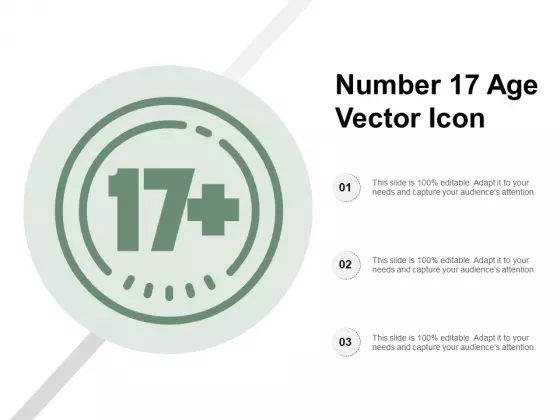 Number 17 Age Vector Icon Ppt PowerPoint Presentation Inspiration Styles