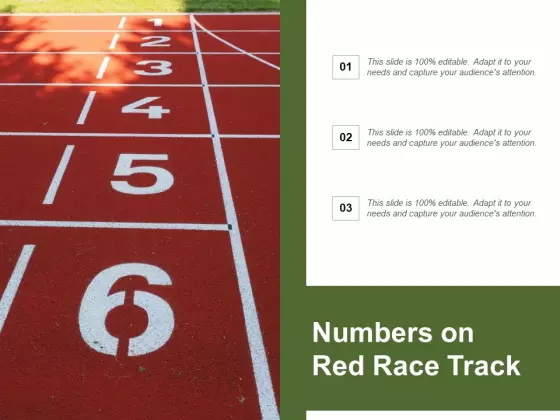 Numbers On Red Race Track Ppt PowerPoint Presentation Styles Ideas