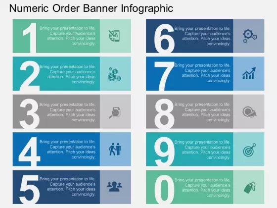 Numeric Order Banner Infographic Powerpoint Template
