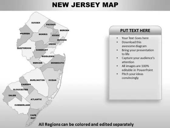 New Jersey PowerPoint Maps