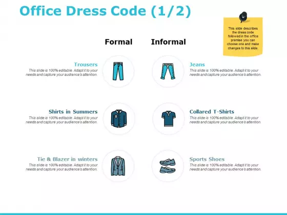 Office Dress Code Marketing Ppt PowerPoint Presentation Icon Skills