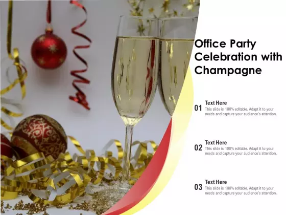 Office Party Celebration With Champagne Ppt PowerPoint Presentation Summary Background PDF