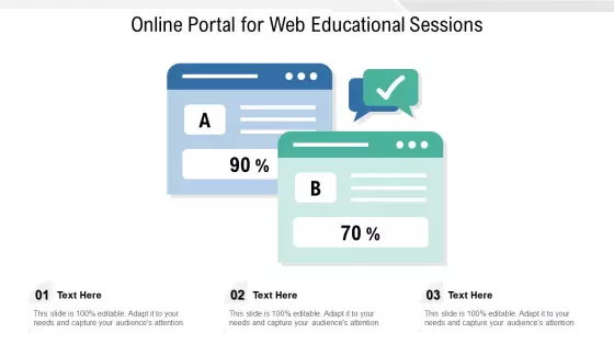 Online Portal For Web Educational Sessions Ppt PowerPoint Presentation Gallery Outfit PDF
