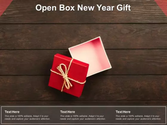 Open Box New Year Gift Ppt PowerPoint Presentation Pictures Deck