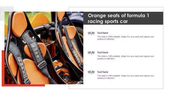 Orange Seats Of Formula 1 Racing Sports Car Pictures PDF
