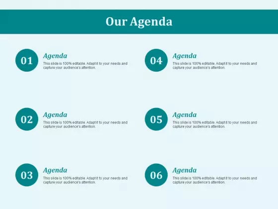 Our Agenda Business Ppt PowerPoint Presentation Summary Graphics Template