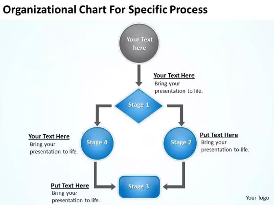 Organizational Chart For Specific Procee Ppt Business Plan Form PowerPoint Slides