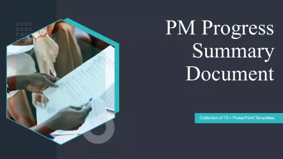 PM Progress Summary Document Ppt PowerPoint Presentation Complete Deck With Slides