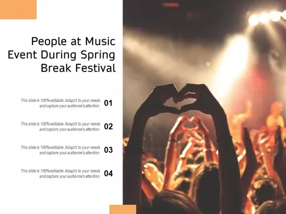 People At Music Event During Spring Break Festival Ppt PowerPoint Presentation File Background Designs PDF