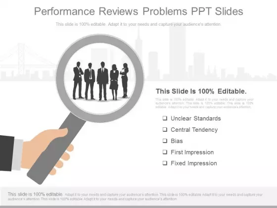 Performance Reviews Problems Ppt Slides