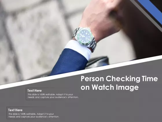 Person Checking Time On Watch Image Ppt PowerPoint Presentation Gallery Background Designs PDF